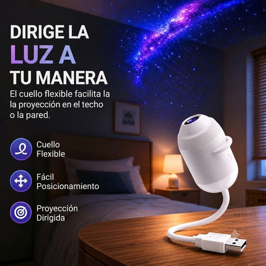 Galaxia Lux - Mini Proyector de Estrellas USB