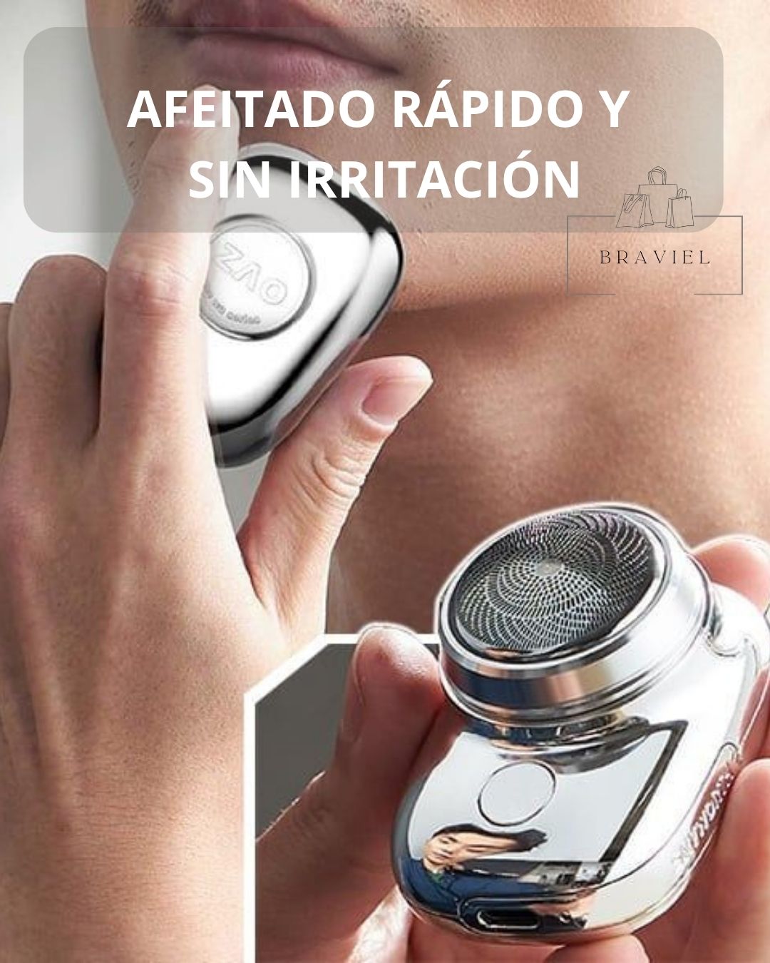 Mini Afeitadora Portátil Recargable