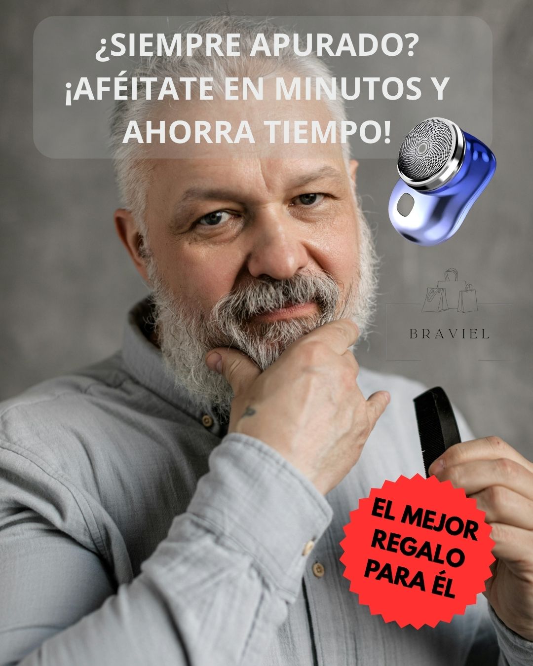 Mini Afeitadora Portátil Recargable