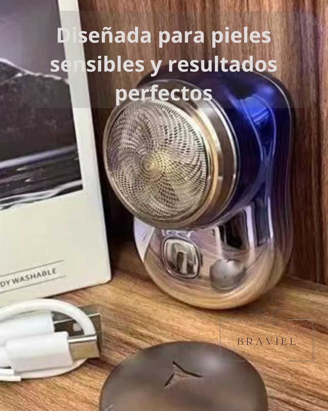 Mini Afeitadora Portátil Recargable