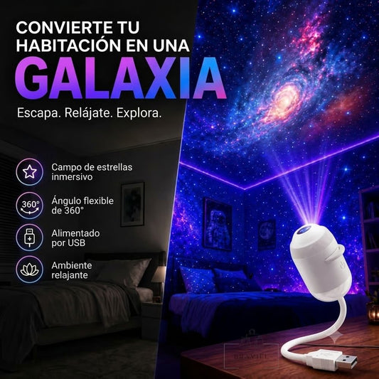 Galaxia Lux - Mini Proyector de Estrellas USB