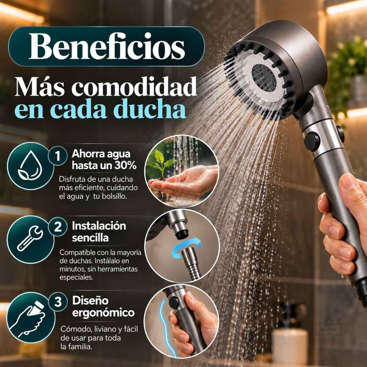 HydroLux Spa - Ducha de Alta Presión