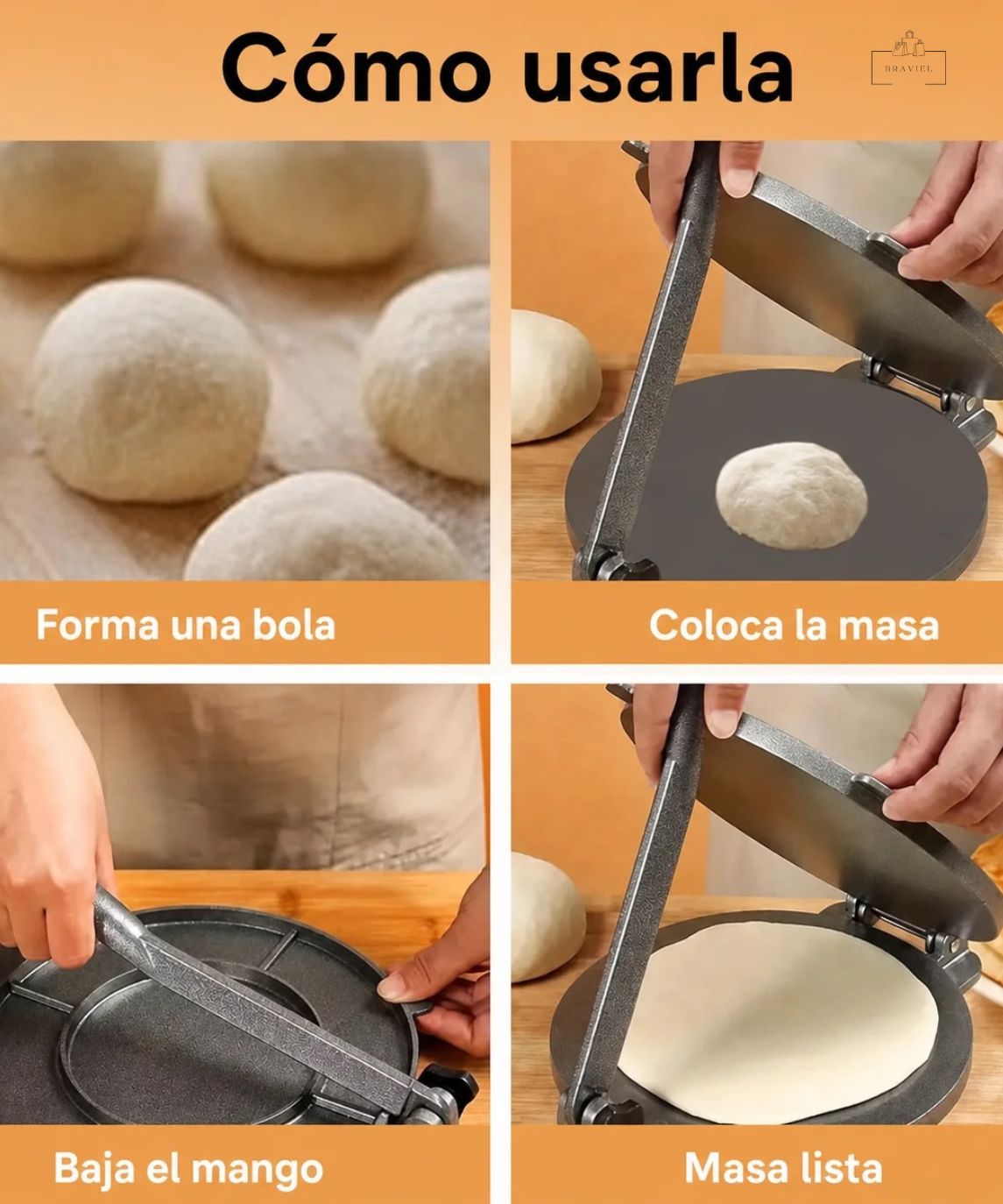 PrensaMasa Pro - Sopaipillas listas en segundos
