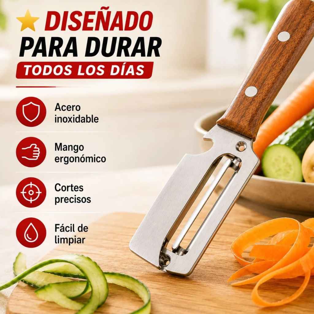MaxPeel Kitchen - Precisión y cero desperdicio de verduras