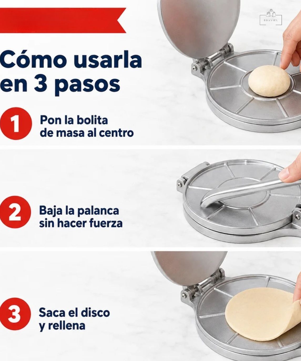 PrensaMasa Pro - Sopaipillas listas en segundos