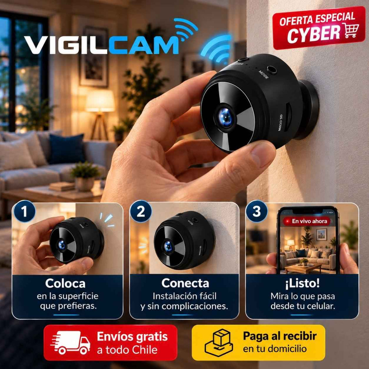 VIGILCAM: La Mini Cámara Espía de Seguridad