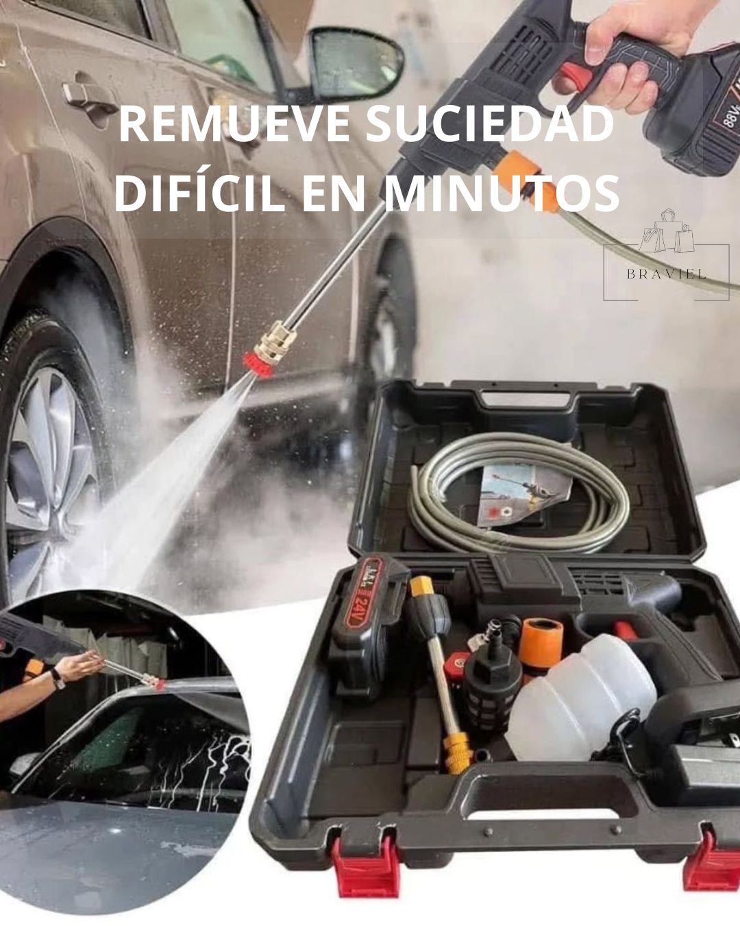 Hidrolavadora Portátil Inalámbrica