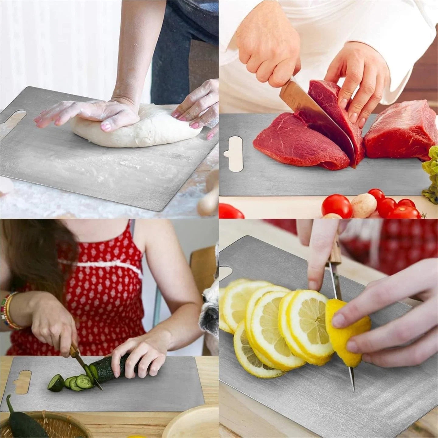 DualTabla de Acero Inoxidable: La mejor forma de Picar Carnes y Verduras