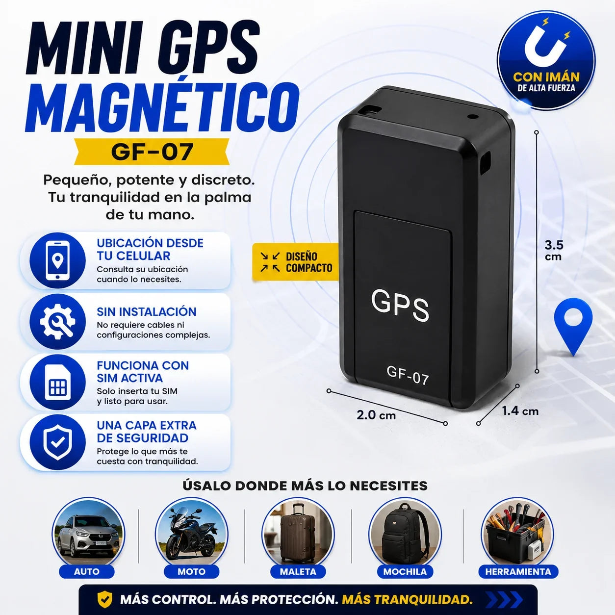 TrackMax Pro - Encuentra tu auto con GPS inteligente en tiempo real