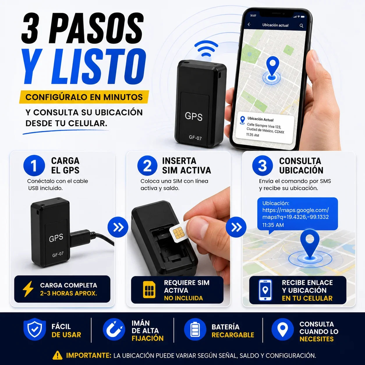 TrackMax Pro - Encuentra tu auto con GPS inteligente en tiempo real