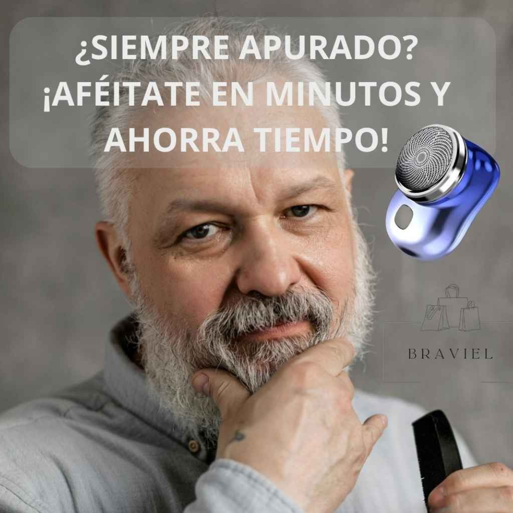 Mini Afeitadora Portátil Recargable
