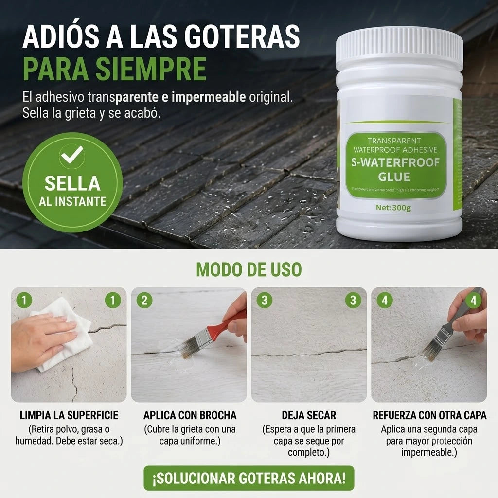 HidroSella Pro 300 grs. - Sella Filtraciones al Instante