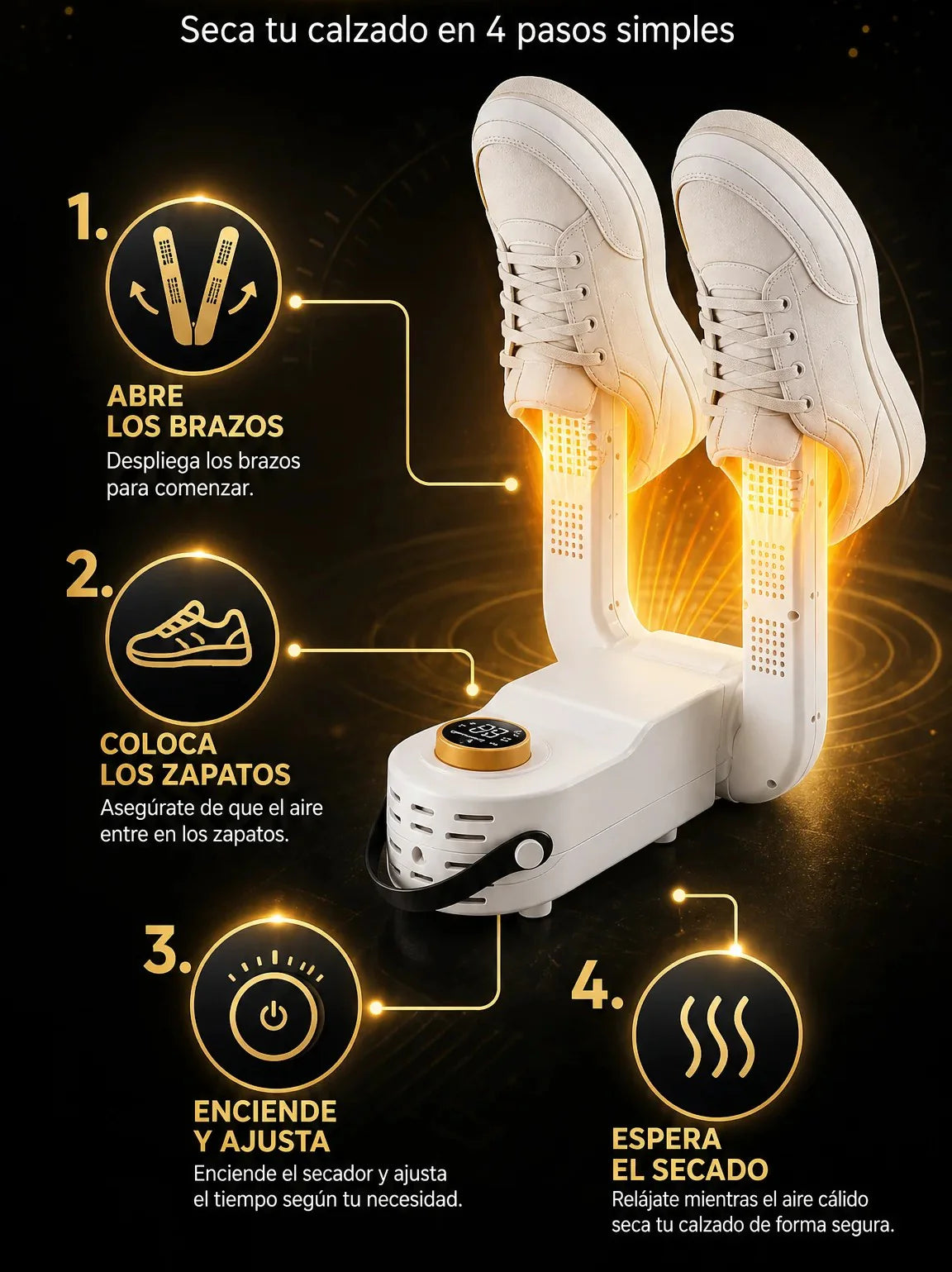 DrySec Pro: El Secador Inteligente de Zapatos